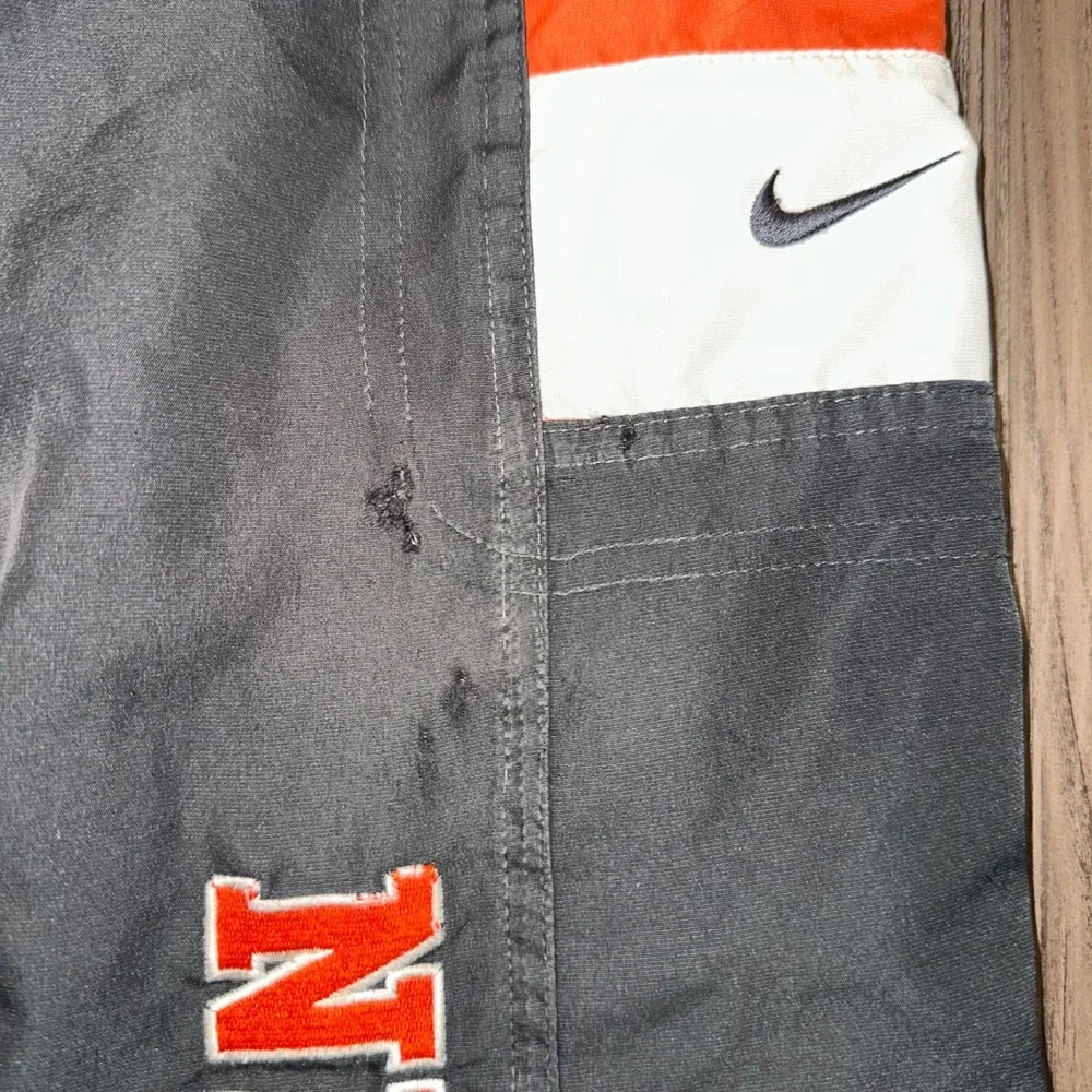 Nike vintage Kids Pants Size 4 GrayOrange White Cargo Track‎ Athletic Wear